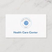 プロフェッショナルホワイト&ブルーメディカルアポイントメント 名刺 (正面)