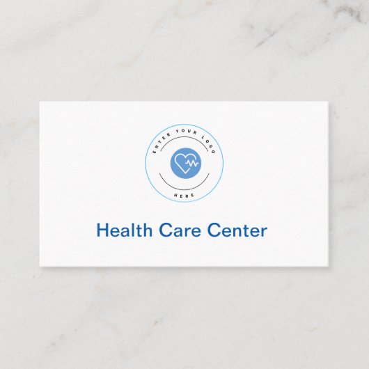 プロフェッショナルホワイト&ブルーメディカルアポイントメント 名刺 (正面)