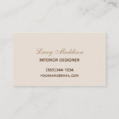 プロフェッショナルホームインテリアデザイン 名刺 (裏面)