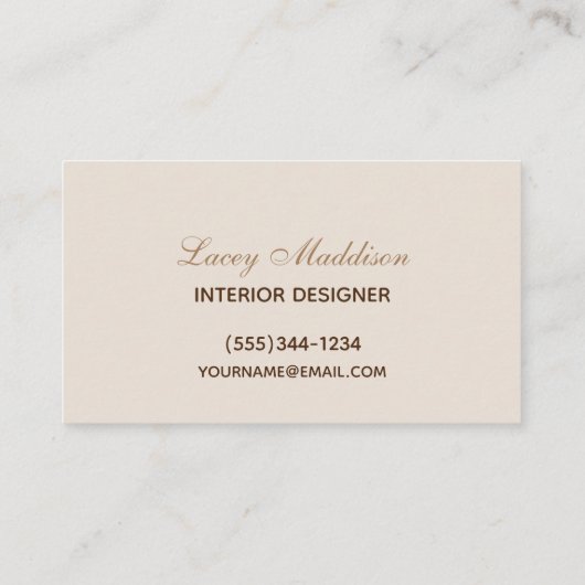 プロフェッショナルホームインテリアデザイン 名刺 (裏面)