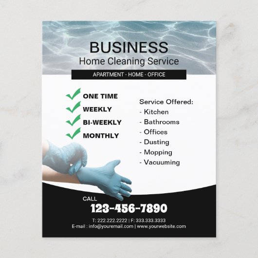 プロフェッショナルホームクリーニングハウス保ズサービス チラシ (正面)