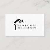 プロフェッショナルホーム実在エステートエージェントロゴブラック 名刺 (正面)