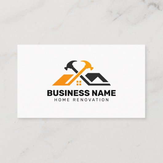 プロフェッショナルホーム改修工事請負業者の改築 名刺 (裏面)