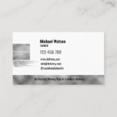 プロフェッショナルボックストラック移動搬送運搬 名刺 (裏面)