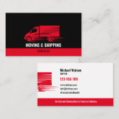 プロフェッショナルボックストラック移動配送会社 名刺 (正面/裏面)