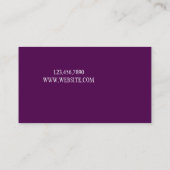 プロフェッショナルボーカリスト、歌手、音楽ビジネスカード 名刺 (裏面)