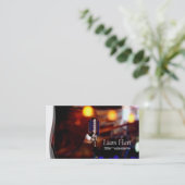 プロフェッショナルボーカリスト、歌手、音楽ビジネスカード 名刺 (スタンド正面)