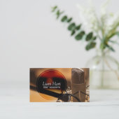 プロフェッショナルボーカリスト、歌手、音楽ビジネスカード 名刺 (スタンド正面)