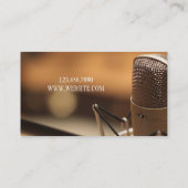 プロフェッショナルボーカリスト、歌手、音楽ビジネスカード 名刺 (裏面)