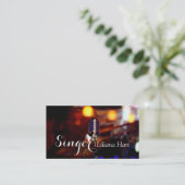 プロフェッショナルボーカリスト、歌手、音楽ビジネスカード 名刺 (スタンド正面)