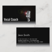 プロフェッショナルボーカルコーチダーク名刺 名刺 (正面/裏面)