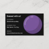 プロフェッショナルボーリングプロ店 |黒 名刺 (裏面)