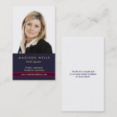 プロフェッショナルポートレートフォト名刺 名刺 (正面/裏面)