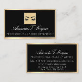 プロフェッショナルマイクロブラディングアイドラッシュブロックスブラック 名刺 (正面/裏面)