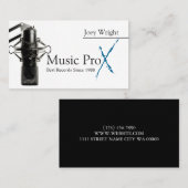 プロフェッショナルマイク音楽録音スタジオ 名刺 (正面/裏面)