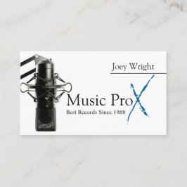 プロフェッショナルマイク音楽録音スタジオ 名刺