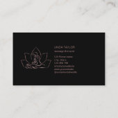 プロフェッショナルマッサージセラピストロータスカイロプラクター 名刺 (裏面)