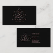 プロフェッショナルマッサージセラピストロータスカイロプラクター 名刺 (正面/裏面)