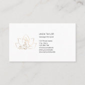 プロフェッショナルマッサージセラピストロータススパ医療 名刺 (裏面)