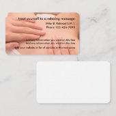 プロフェッショナルマッサージセラピスト 名刺 (正面/裏面)