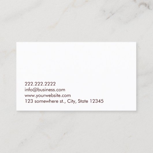 プロフェッショナルマッサージセラピスト 名刺 (裏面)