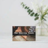 プロフェッショナルマッサージセラピーマッサージくつろぎ 名刺 (スタンド正面)