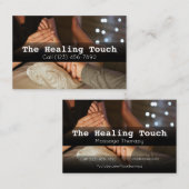 プロフェッショナルマッサージセラピーマッサージくつろぎ 名刺 (正面/裏面)