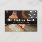 プロフェッショナルマッサージセラピーマッサージくつろぎ 名刺 (正面)