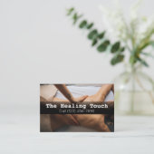 プロフェッショナルマッサージセラピーマッサージくつろぎ 名刺 (スタンド正面)