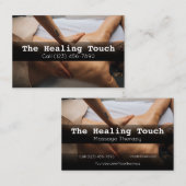 プロフェッショナルマッサージセラピーマッサージくつろぎ 名刺 (正面/裏面)