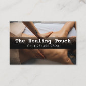 プロフェッショナルマッサージセラピーマッサージくつろぎ 名刺 (正面)