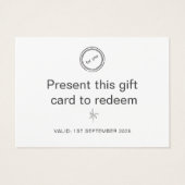 プロフェッショナルマッサージパーラーギフト券 (裏面)