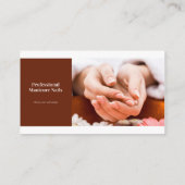 プロフェッショナルマニキュア爪、 ネイル美しいサロントレンディー 名刺 (裏面)