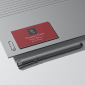 プロフェッショナルマルーン(ロゴあり) 名刺