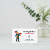 プロフェッショナルマンガ請負業者の給排水衛生設備配管サービス 名刺 (スタンド正面)