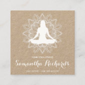 プロフェッショナルマンダラトレンディーシェナルホワイトクラフト スクエア名刺 (正面)