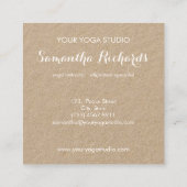 プロフェッショナルマンダラトレンディーシェナルホワイトクラフト スクエア名刺 (裏面)