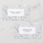 プロフェッショナルマーブルパターンモダンエレガントデザイン 名刺 (正面/裏面)