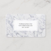 プロフェッショナルマーブルパターンモダンエレガントデザイン 名刺 (裏面)