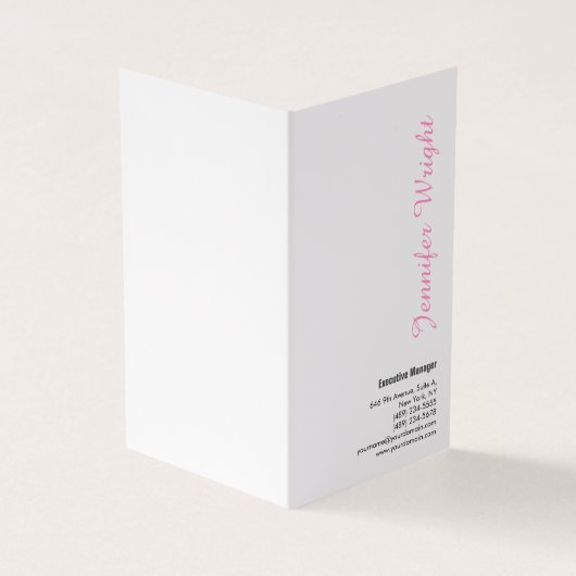 プロフェッショナルミニマフェミニンリストエレガント 名刺 (外部)