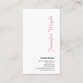 プロフェッショナルミニマフェミニンリストエレガント 名刺