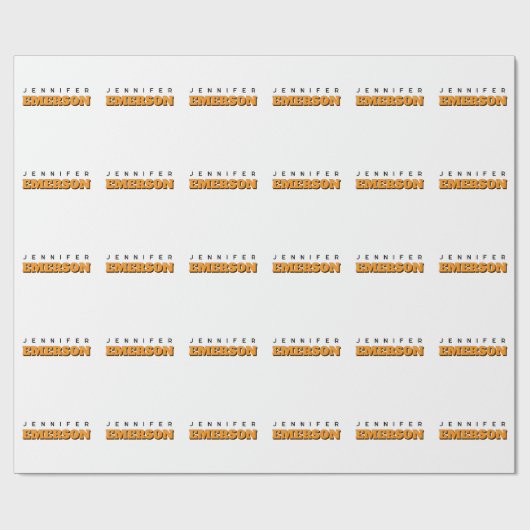 プロフェッショナルミニマモダンリストの平名 ラッピングペーパー (フラット)