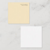 プロフェッショナルミニマモダンリスト ノートカード (正面/裏面)