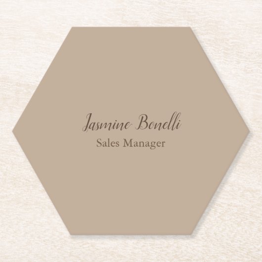 プロフェッショナルミニマモダンリスト ペーパーコースター (正面)