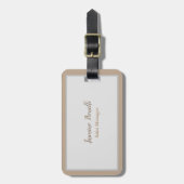 プロフェッショナルミニマモダンリスト ラゲッジタグ (正面縦)
