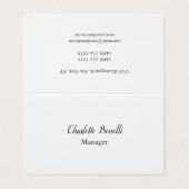 プロフェッショナルミニマモダンリスト 名刺 (外部フラット)