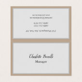 プロフェッショナルミニマモダンリスト 名刺 (外部フラット)