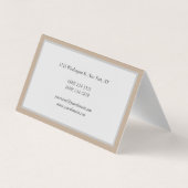 プロフェッショナルミニマモダンリスト 名刺 (裏面)