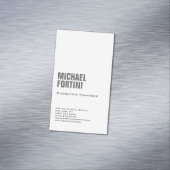 プロフェッショナルミニマモダンルはっきりした平原 マグネット名刺 (インサイチュ)