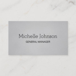 プロフェッショナルミニマリストのザラザラ灰色 名刺